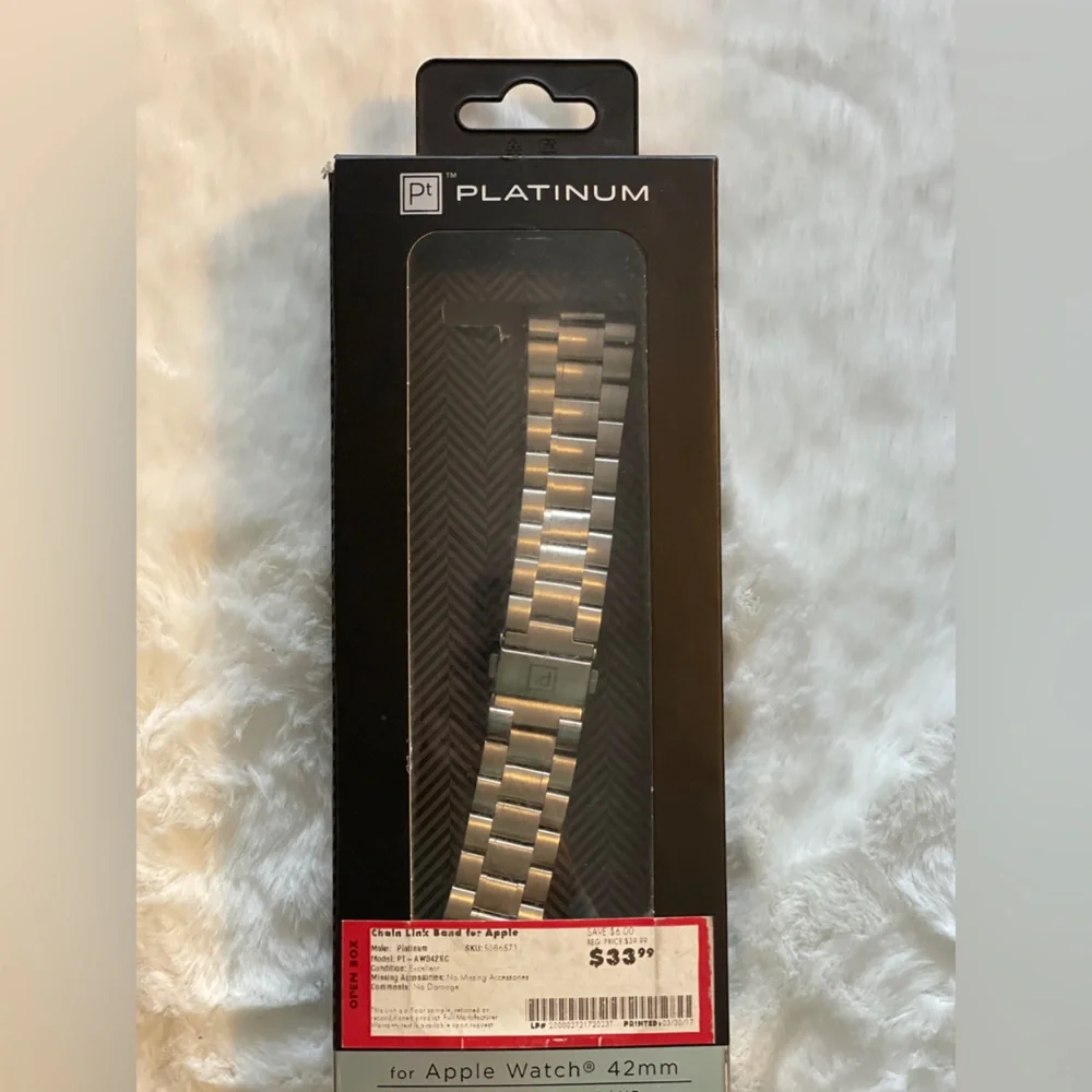 Platinum apple watch